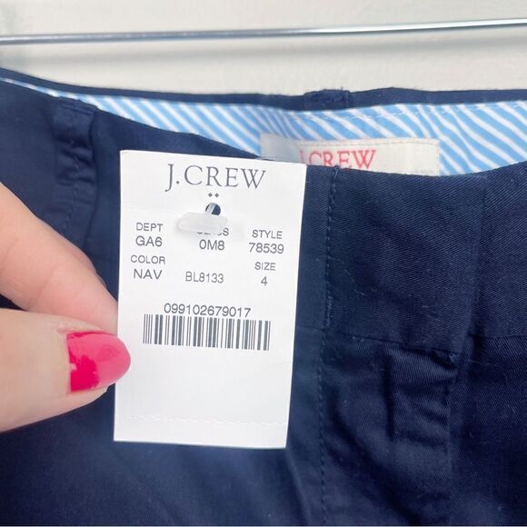 NWT J. Crew Navy Classic Chino 7” - Picture 3 of 7